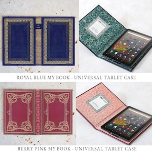 Fundas tipo libro de tapa dura para tabletas Kindle Fire y Universal de 7 y 8 pulgadas imagen 7