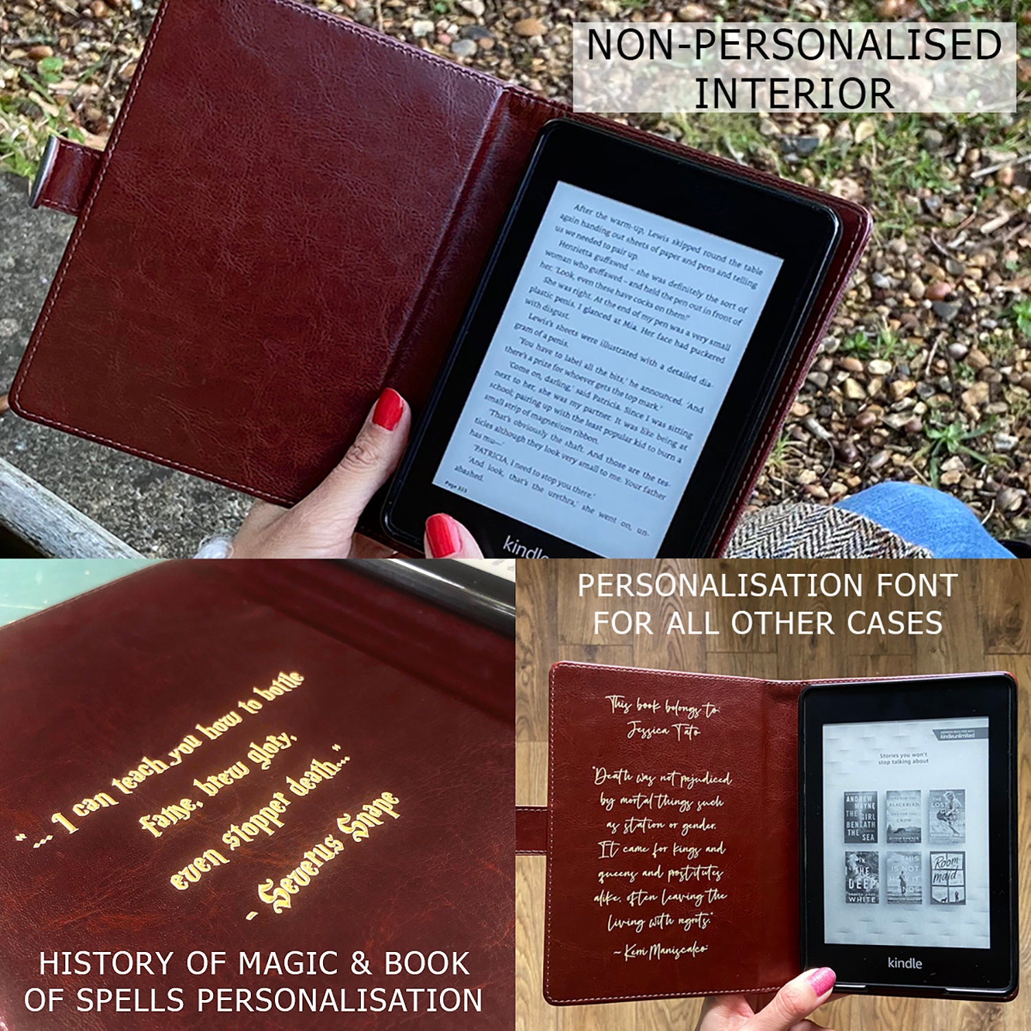 KleverCase Book Look eReader Case for Kindle Colorsoft, Paperwhite, Kobo, Storytel and more.