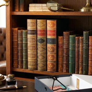 Personalised Book Look A4 Ring Binder or Box File Organisers, Customised Folders and Files