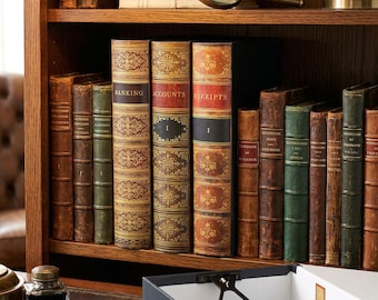 Personalised Book Look A4 Ring Binder or Box File Organisers, Customised Folders and Files