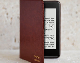 Personalised Faux Leather Kindle Paperwhite and Universal Ereader