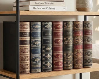 Personalised A4 Ring Binder and Box File Storage Classic Book Style.