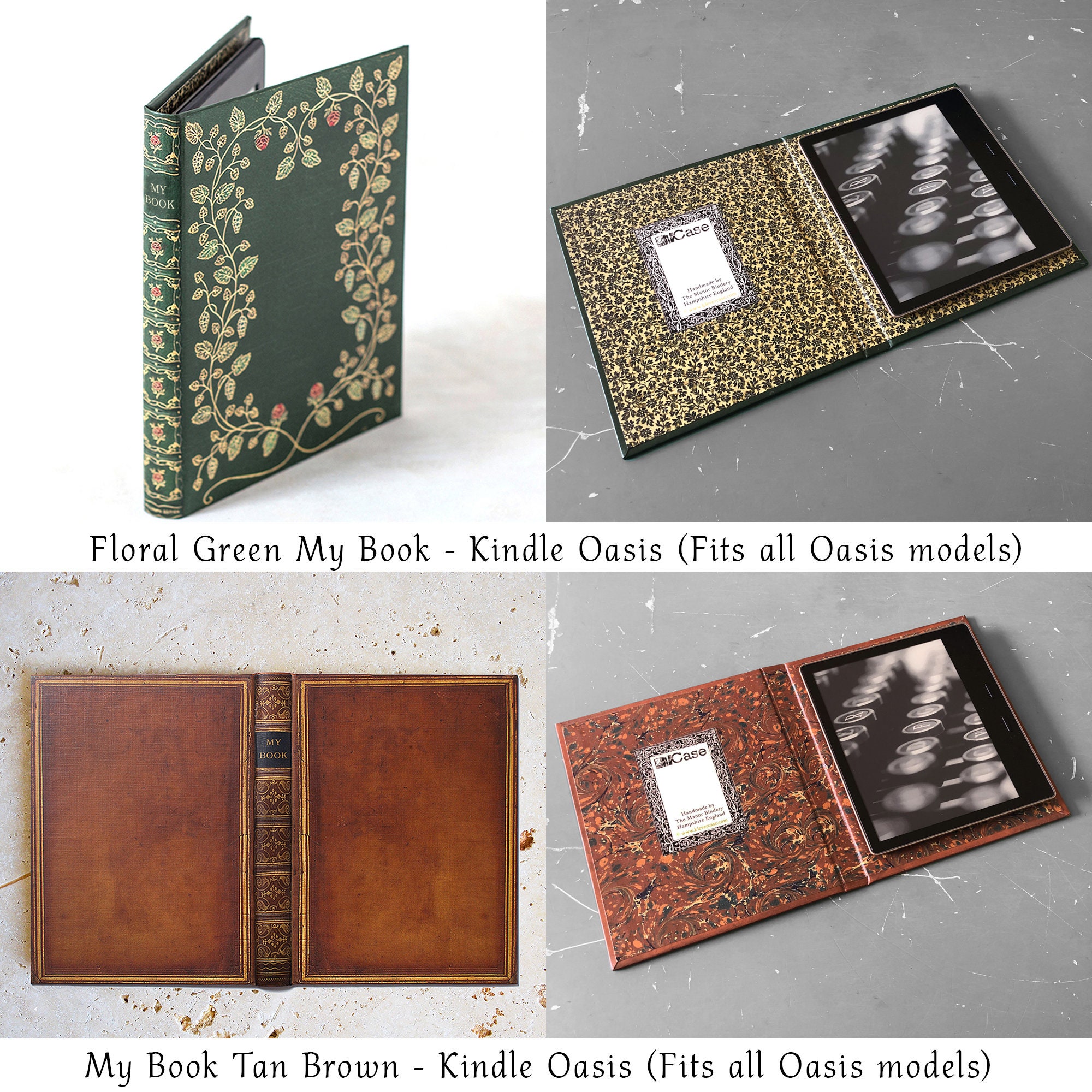Klevercase Kindle Oasis Case With Various Iconic Book Cover