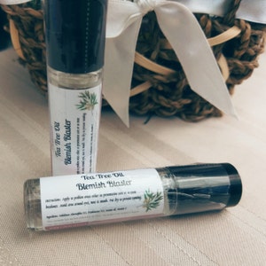 Tea Tree Oil Blemish Blaster | Essential Oil Skin Care | Acne Treatment | Roll-on | Roller Bottle | 7ml