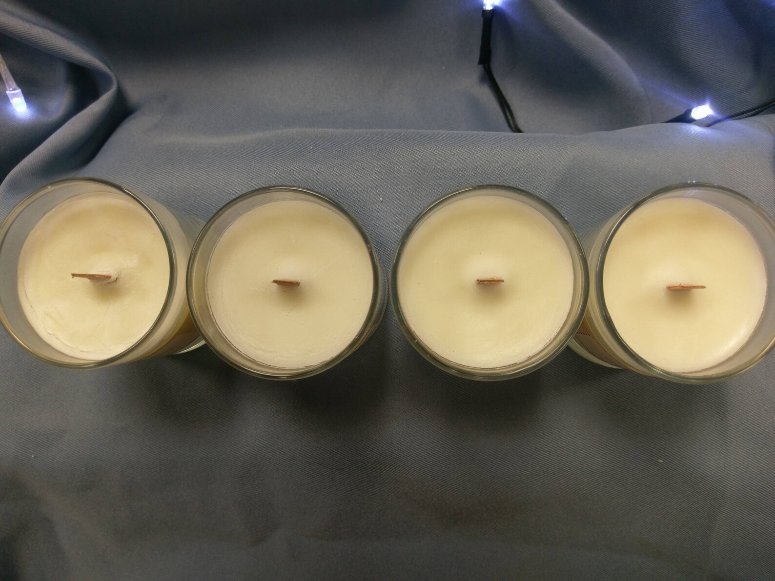 Natural Soy Wax Votive Candle With Wood Wick 2oz Crackle Etsy