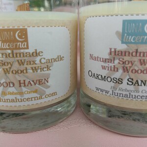 Soy Woodwick Candle | Woods Fragrance Collection | Men&#39;s Candles | Crackle Candle | Natural | Scented | Cracke | Reusable