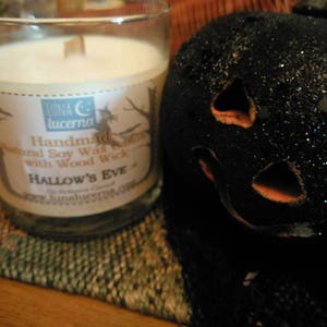 Soy Woodwick Candle | Fall & Autumn Fragrance Collection  | Halloween | All Natural | scented | crackle | reusable