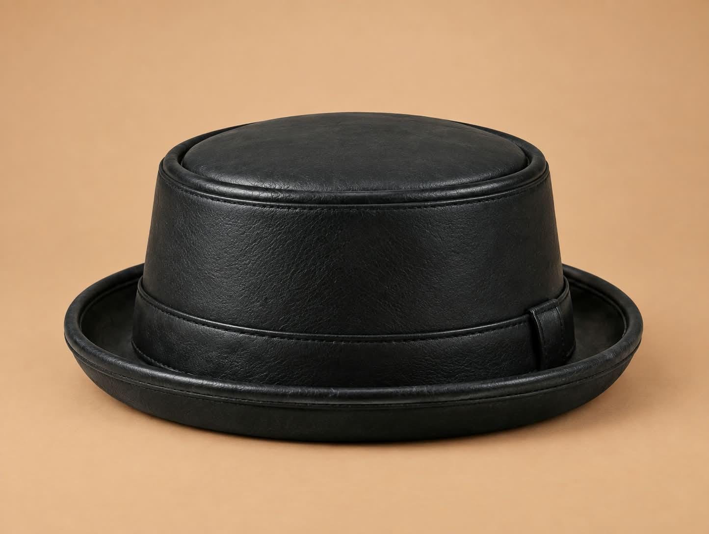 Round Top Flat Brim Cowboy Hat - Etsy