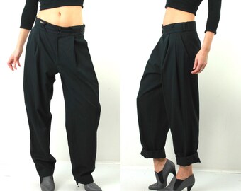 Vintage Man Pants / Man Black Pants / Boyfriend Pants / Vintage Black Pants / Man Black Pants / Classic Pants / Man Trousers / 90s Man Pants