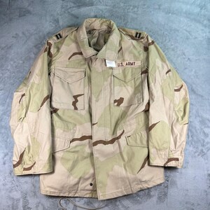 US Army M-65 Feldjacke, Wüstentarnmuster, mittellang, 3-farbig, DCU Militär M65