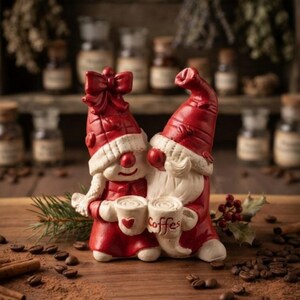 Seaside gnomes are the perfect object for our sweet little coffee corner.