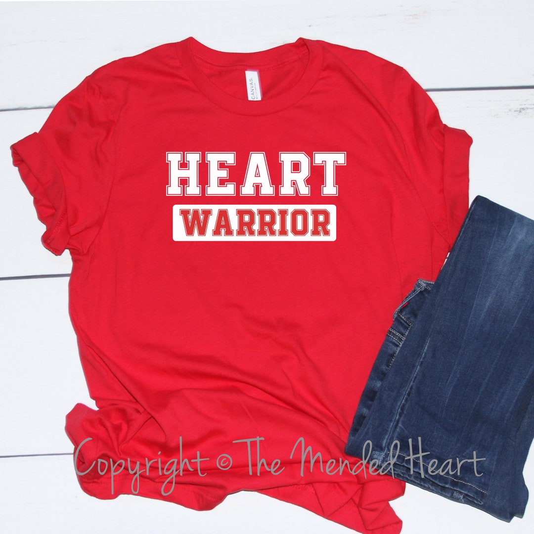Heart Warrior Shirt, CHD Shirt, CHD Awareness, Heart Shirt, Heart ...