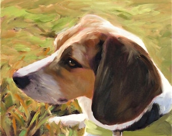 Pet Portrait - Custom Dog Painting from Photo - Custom Portrait - Personalized Fine Art - Custom Oil Painting