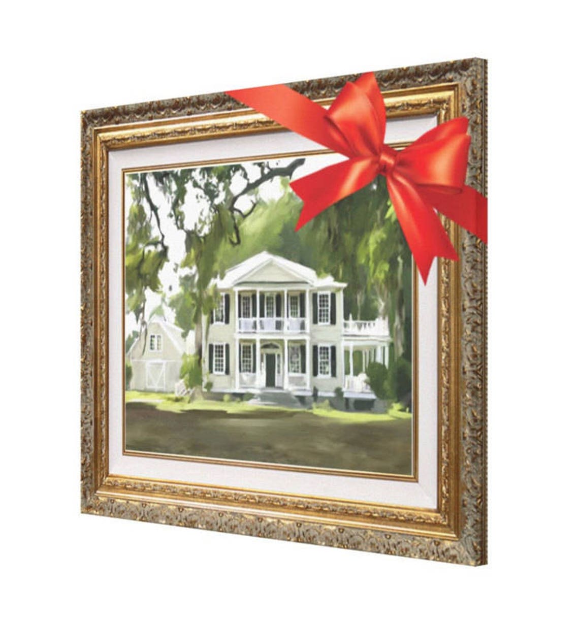 Real Estate Gift Idea Custom Home Portrait Painting From Etsy