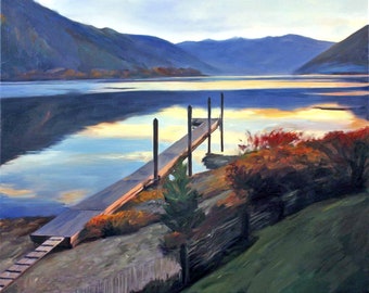 Custom Landscape Oil Painting on Canvas, Hand Painted Art Commission from Photo, Personalized Home Decor