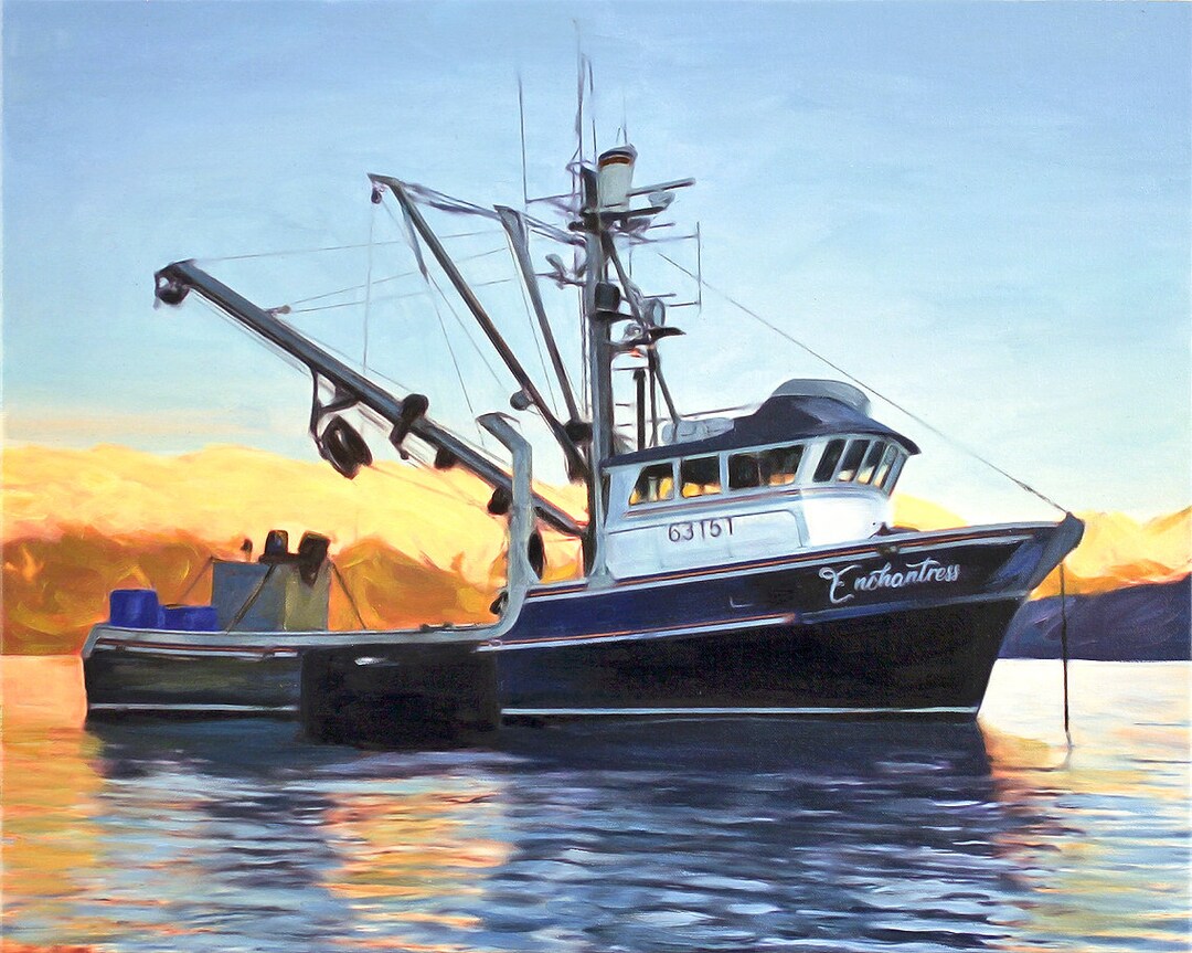 Custom Boat Painting From Photo Commissioned Oil Painting on Etsy