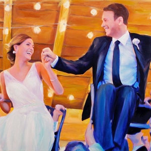 Commissioned Art Painting, Custom Portrait from Photo, Family Portrait Painting, Personalize Gift, Wedding Gift, Custom Oil Painting image 10