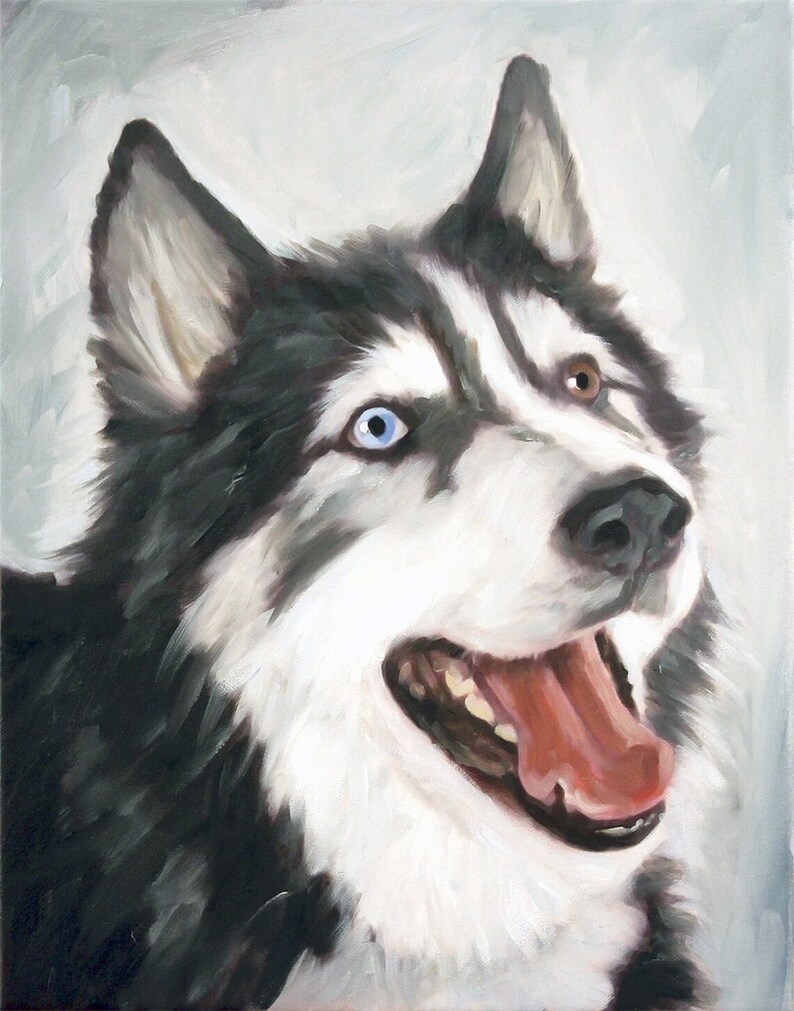 Custom Pet Portrait Painting on Canvas from Photo, Dog Portrait Hand Painted with Oil Paints Ultimate Gift image 9