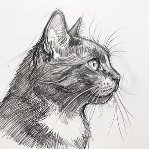 Custom Cat Portrait from Photo, Hand Drawn Graphite Pencil Drawing, Personalized Cat Sketch on Paper, Cat Lover Gift 4.9 (1.4k) By AnastassiaArt Made by AnastassiaArt Shop owned by Ana 14 years on Etsy