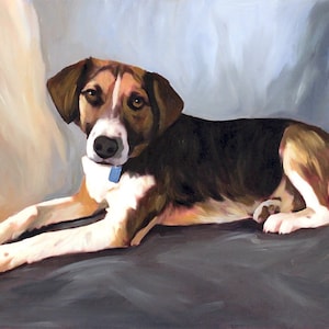 Custom Pet Portrait Painting on Canvas from Photo, Dog Portrait Hand Painted with Oil Paints Ultimate Gift image 4