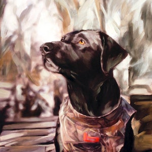 Custom Pet Portrait Original, Hand Painted Dog Oil Painting from a Photo on Canvas, Ultimate Gift