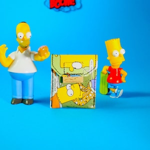 SIMPSONS BART Party Portemonnaie Comic upcycling Unikat
