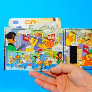 SIMPSONS Portemonnaie Geldbörse Comic upcycling Unikat