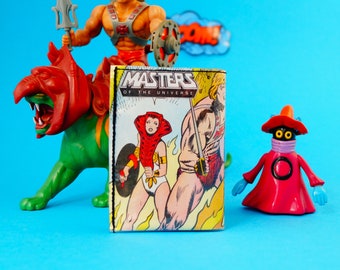 HE-MAN & TEELA Motu comic wallet upcycling one-off