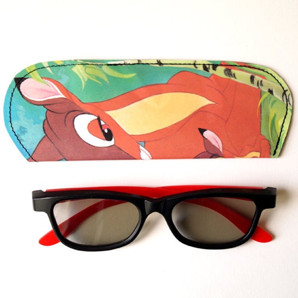 BAMBI glasses case fairytailbook upcycling unique piece! PauwPauw eyeglasses case, glasses Bambi book recycling 100% handmade in Berlin
