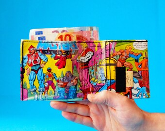 HE-MAN & ORKO Motu comic wallet upcycling one-off