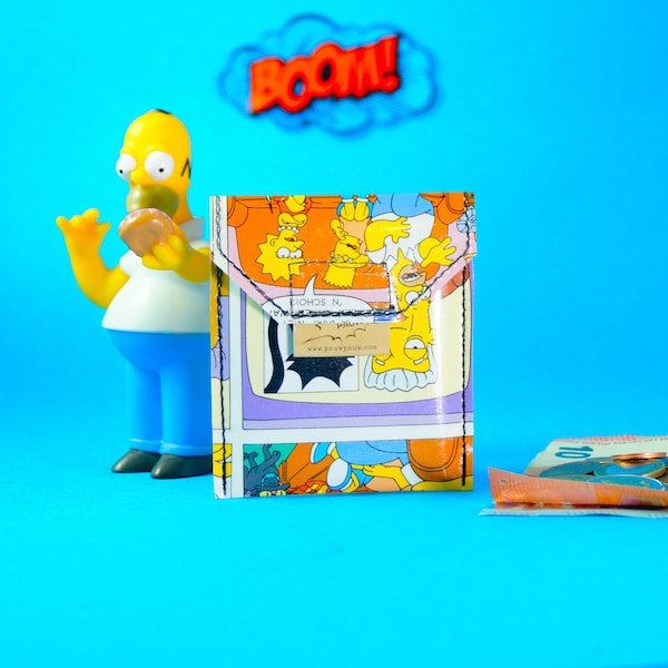 SIMPSONS & BART Kartentasche upcycling Unikat