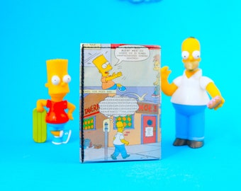 SIMPSONS & BART SIMPSON wallet comic upcycling on-off