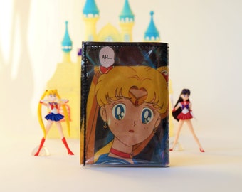 SAILOR MOON  Portmonnaie MANGA upcycling Unikat! Geldbörse, Brieftasche, Geldbeutel Sailor Moon Geschenk 90s Animee handgefertigt  in Berlin