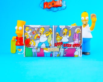 SIMPSONS Comic Tabaktasche upcycling Unikat