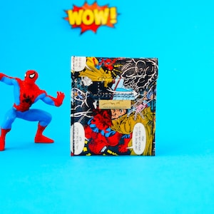 SPIDERMAN Kartentäschchen Upcycling Unikat