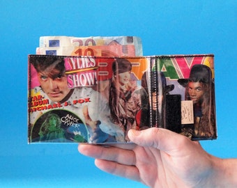 MICHAEL J. FOX 90s Bravo wallet upcycling one-off