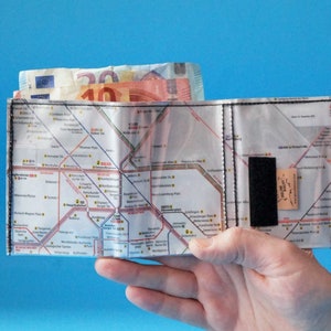 Wallet BERLIN CENTER subway upcycling one off