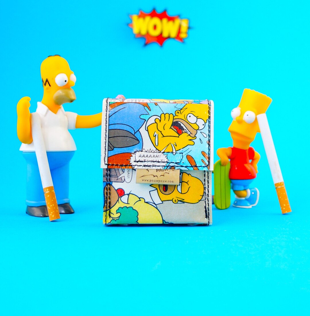 Cigarette Case SIMPSONS Comic Upcycling on Off Etsy