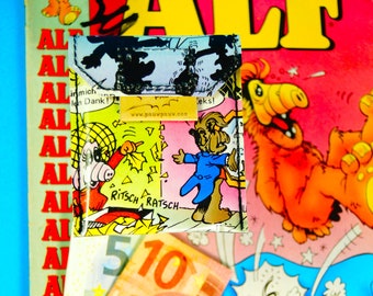 ALF party wallet comic upcycling one of a kind