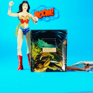 WONDER WOMAN Kartentäschchen Comic Upcycling Unikat