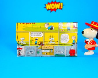 SNOOPY & PEANUTS Comic Tabaktasche upcycling Unikat