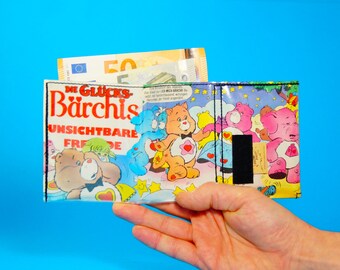 CARE BEARS comic wallet upcycling one-off