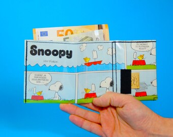 SNOOPY & PEANUTS Comic Portemonnaie upcycling Unikat