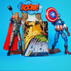 AVENGERS Comic Portemonnaie upcycling Unikat