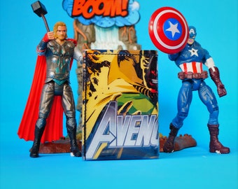 AVENGERS Comic Portemonnaie upcycling Unikat