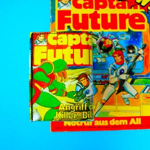 CAPTAIN FUTURE Comic Portemonnaie upcycling Unikat