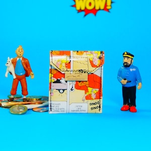TIM & STRUPPI Party Portemonnaie Comic upcycling Unikat