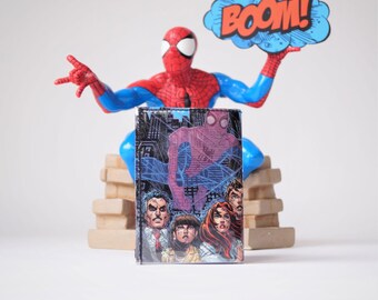 SPIDERMAN Comic Portemonnaie upcycling Unikat!