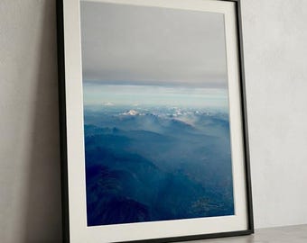 Birds Eye View Digital Wall Print - Above the Clouds (11x14, Custom Sizing, vertical)