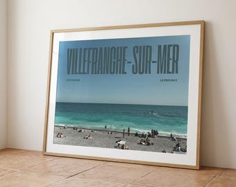 French Riviera Digital Print - Villefranche-sur-Mer (11x14in, Custom Sizing, horizontal)
